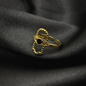 Bague œil noir en acier inoxydable