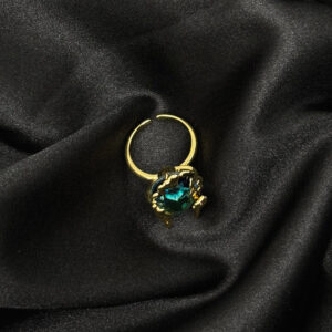 Bague semblable de diamants bleu en acier inoxydable