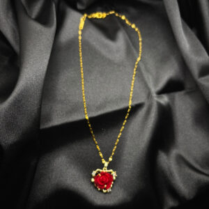 Chaîne rose rouge en acier inoxydable